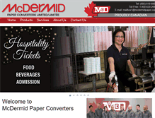 Tablet Screenshot of mcdermidpaper.com